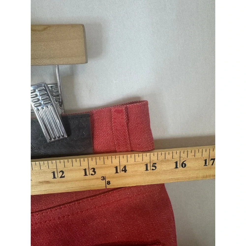 Naked & Famous SuperSkinnyGuy Red Stretch Selvedge Jeans 29X35